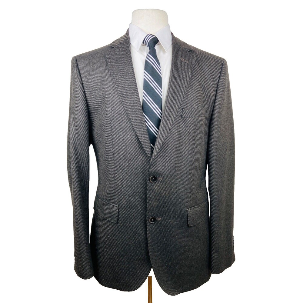 HUGO BOSS AG Mens 40R Brown Soft 100% Wool Blazer Sport Coat Suit Jacket